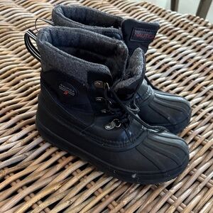 Nautica Black Kids Rain & Snow Boots